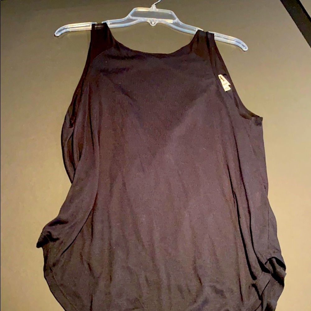 Haute Hippie Backless Black Tank